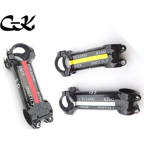 Free shipping hot 2015 cycling king C-K alloy + 3k carbon 6 degree stem mountain bike road bike stem frok 28.6 bar 31.8