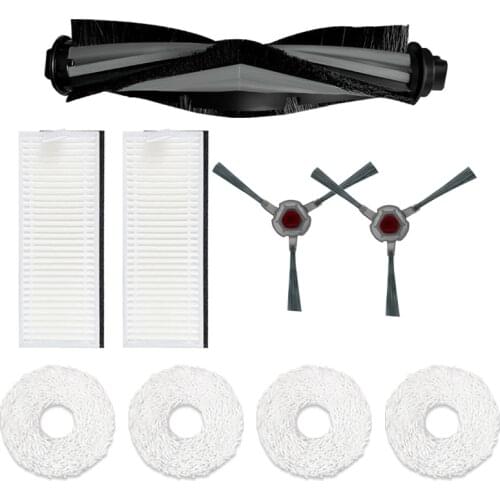 For Ecovacs Deebot Ozmo N9+Vacuum Cleaner Parts Roller Main Brush,Side Brush,Washable Mop, Hape Filters Accessories