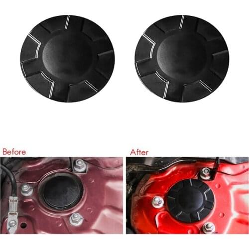 2Pcs Car Shock Absorber Screw Protective Cover Dust Cover Decoration Protection Cover for Mazda 3 Axela CX-30 2020 2021