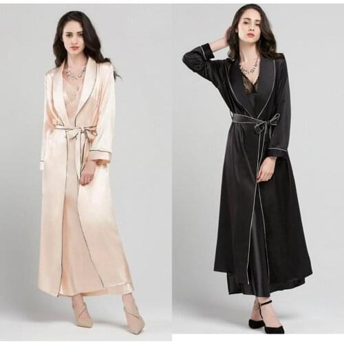 Womens Autumn Sleepwear Lady Long Sleeves Sleepwear Women Bathrobe Sheer Nightgown Custom Made Robe Prom Bridesmaid Shawel