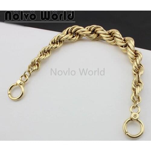Gold/Silver 31cm 61cm Copper Chain high-grade gold metal exclusive chain handbag bags NEW short carrying brass chains handle