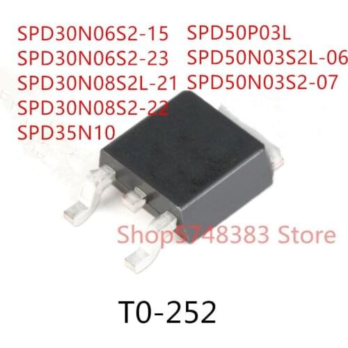 10PCS SPD30N06S2-15 SPD30N06S2-23 SPD30N08S2L-21 SPD30N08S2-22 SPD35N10 SPD50P03L SPD50N03S2L-06 SPD50N03S2-07 TO-252
