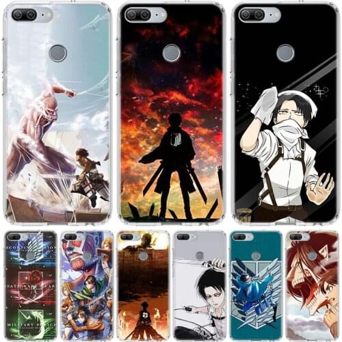 Shingeki No Kyojin Anime Phone Case for Huawei Honor 10 9 Lite Y9 Y5 Y6 Y7 2019 8X 8A 8S 7A 7X 10i 20i Pro V30 Art Coque Capa