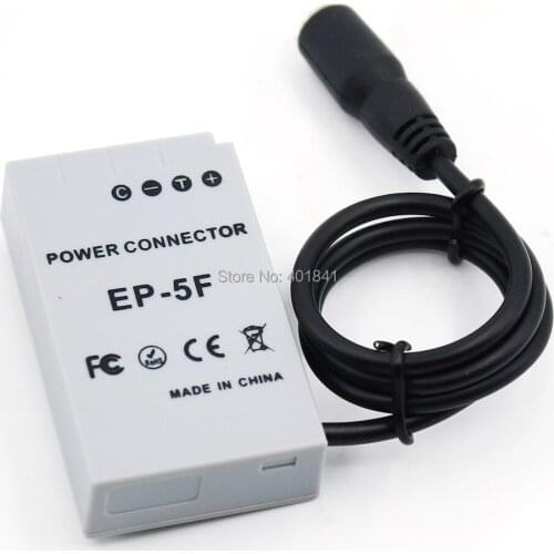 EP-5F EP5F (4.0mm*1.7mm)(10pc/lot) Camera DC coupler For Nikon 1 J5 (Replace EN-EL24 Battery)