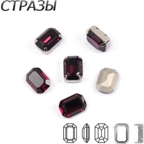 K9 Crystal Tctagon Sewing Crystal Amethyst Sew On Rhinestones Rhinestones Pointback Jewelry Crystals Glass Chatons Strass