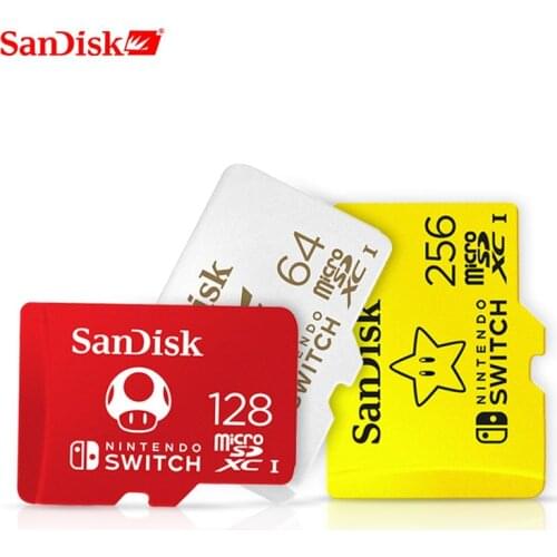 SanDisk New style micro sd card 128GB 64GB 256GB micro SDXC UHS-I memory cards for Nintendo Switch TF card with adapter