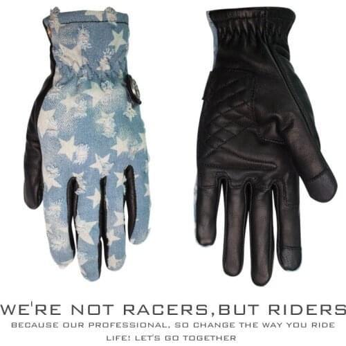 Uglybros Cowboy Leather Motorcycle Gloves Unisexo Outdoor riding protection Scooter Motor Motocross Motorbike Glove Guantes Moto