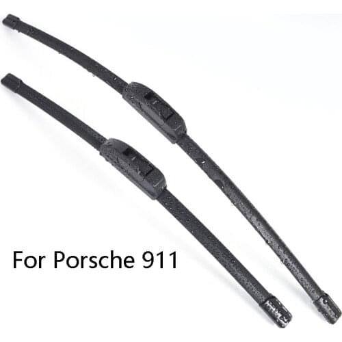 Car Windshield Wiper Blades For Porsche 911 from 1997 1998 1999 2000 2001 2002 2003 2004 to 2017 Car Windscreen wiper Rubber