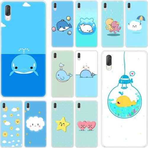 Lovely Cloud cartoon Hard Case For Sony Xperia L1 L2 L3 X XA XA1 XA2 XA3 Ultra 10 Plus E5 XZ XZ1 XZ2 Compact XZ3 XZ5 2 20 Cover