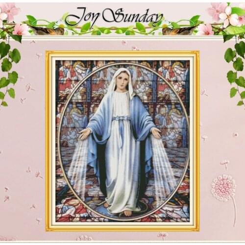 Virgin Mary Counted Cross Stitch 11CT Printed 14CT Handmade Cross Stitch Sets Wholesale Cross-stitch Kits Embroidery Needlework