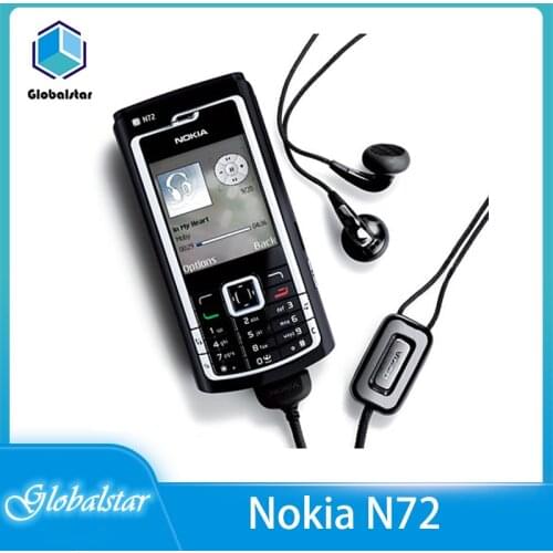 Nokia N72 refurbished N72 Original NOKIA N72 Mobile Cell Phone & Russian Arabic Keyboard & One year warranty Free shipping