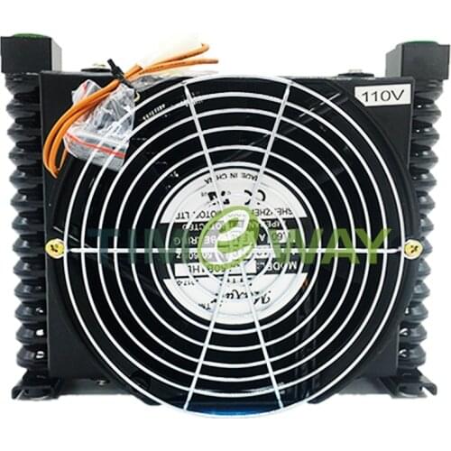 Air Cooler AL608T-CA Small Oil-Air Heat Exchanger Air Cooled Radiator Heat Exchange Condenser Evaporator CNC Machine Cooling