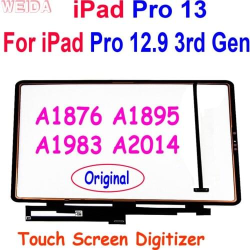 Original 12.9'' Touch For iPad Pro 12.9 3rd Gen A1876 A1895 A1983 A2014 Touch Screen Digitizer Glass Panel For iPad Pro 13 Touch