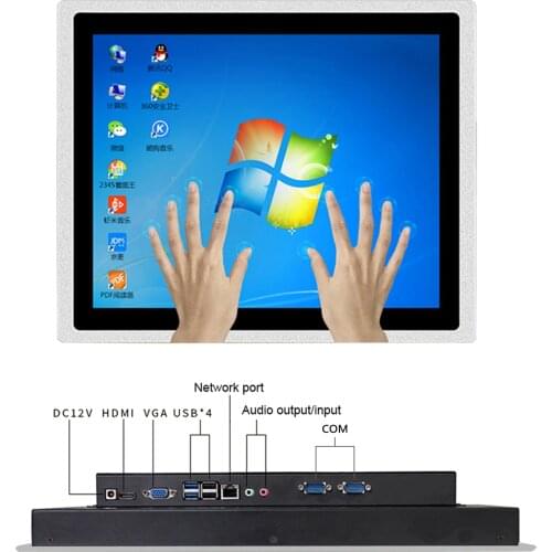 10.4" 15 inch 12" Industrial Tablet Touch all-in-one pc with Capacitive Screen Embedded Windows 8G RAM 256G SSD Wifi Com
