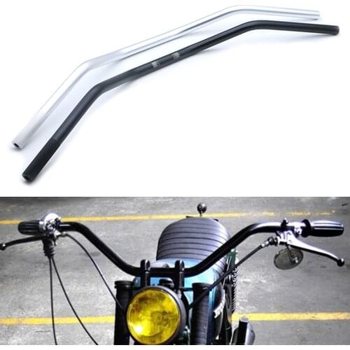 Universal 22mm 7/8" Handle Bar for Motorcycle Aluminum Alloy Retro Black Motorbike Handlebar Scooter Vintage Bars Motor Moto Bar