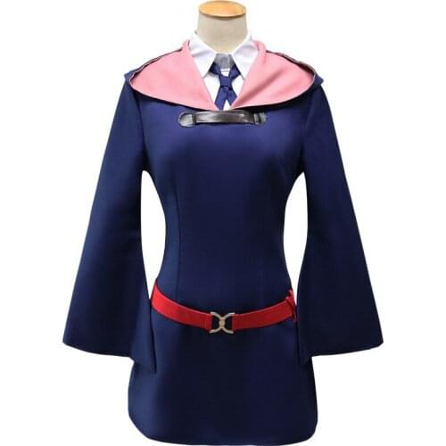 Little Witch Academia School Uniform Akko Kagari Costume Little Witch Academia Cosplay Costume Women Uniform Halloween Carnival