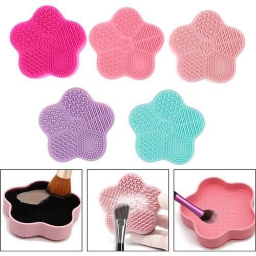 Silicone Makeup Brush Cleaner Pad Starfish Cleaning Mat Scrubber Board Tool Make Up Washing Foundation Brush