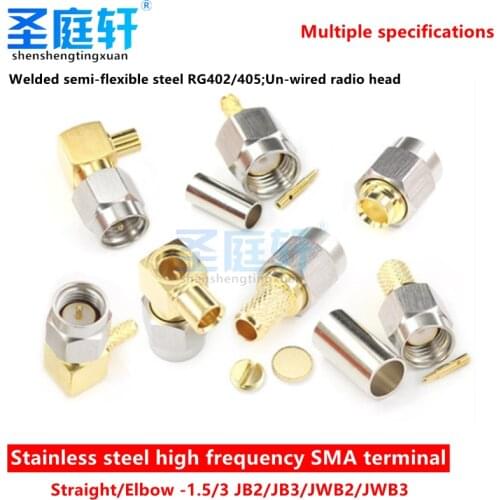 SMA-J-1.5 Stainless Steel High Frequency Wiring Head SMA-JB2/JWB3 Welded Semi-flexible Steel Unwired RF Head