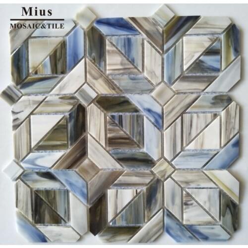 Italy style Tiffany glass mosaic tile pattern design
