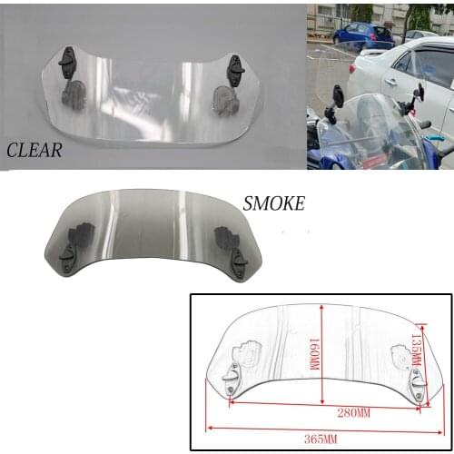 Risen Adjustable Motorcycle Windshield Universal For Yamaha SR400 XJR1300 FJR1300ES FZ-07 MT-01 FZ-07 FZ1 YBR125 FZ6 v star 1100