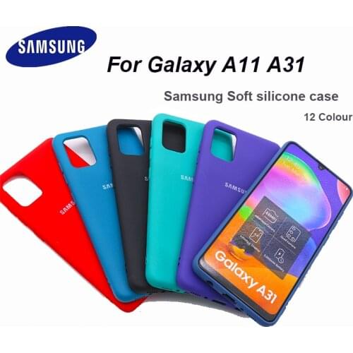 For Samsung Galaxy A11 A31Case High Quality Soft Silicone Cover Samsung Galaxy a11 a31 Protector Shell With Logo&Buttons