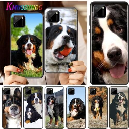 Animal Bernese Mountain Dog Silicone Cover For Realme V15 X50 X7 X3 Superzoom Q2 C11 C3 7i 6i 6s 6 Global Pro 5G Phone Case