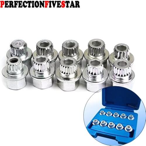 1PCS #13Teeth - #23Teeth Anti-theft Wheel Bolt Lock Nut Key Adapter For BMW 1 3 5 6 7 Series Mini X1 X2 X3 X4 X5 X6
