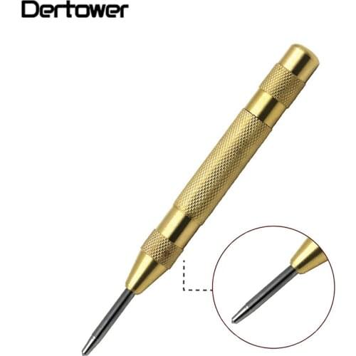 1pcs HSS Automatic Center Punch Spring Loaded Marking Drilling Tool For Steel Board Walls Starting Holes Tool Chisel Steel