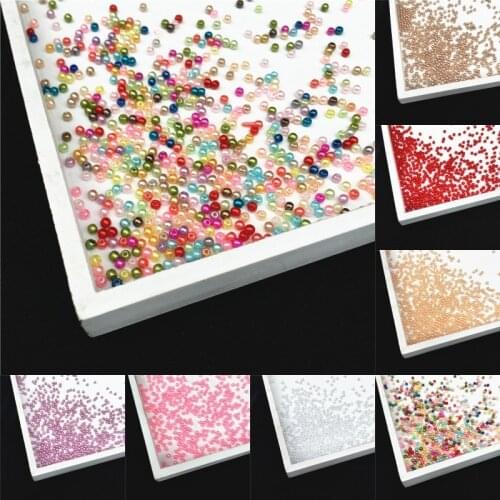 3mm Round Imitation Garment Pearl With holes For DIY Art Necklace Fashion Jewelry Making Accessories 288pcs