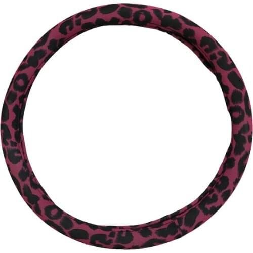 38CM Pink Black Universal High Quality Fashion PVC Car Auto Steering Wheel Cover