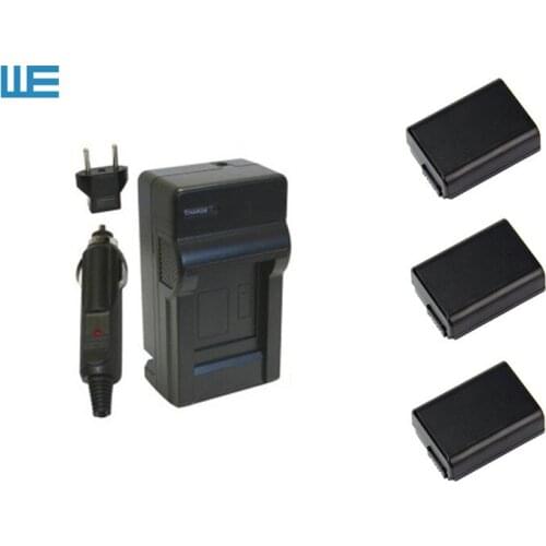 3X NP-FW50 NPFW50 FW50 Battery+Charger for Sony Alpha NEX-7 NEX-5N NEX-F3 NEX-3D NEX-3DW NEX-3K NEX-5C NEX-5DB Alpha 7R II