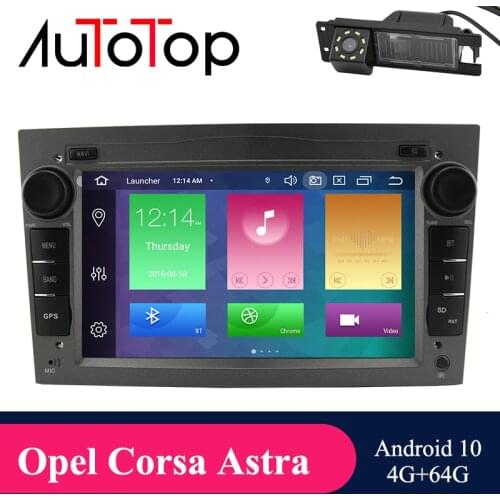 AUTOTOP Android 10 2 Din Car GPS Player For Opel Vauxhall Astra H G J Vectra Antara Zafira Corsa Vivaro Meriva Veda Radio Stereo