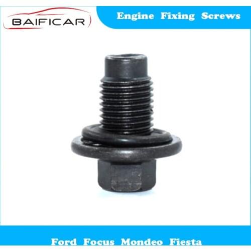 Baificar Brand New 1Pcs Engine Fixing Screws Oil Pan Drain Screw for Ford Focus Mondeo Fiesta