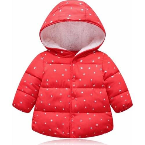 2018 Winter Baby Girls Boys Jackets Children Fashion Clothing Kids Hooded Jacket Coat Girls Warm Casual Outerwear For 1-6 Years