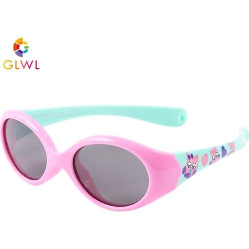 Kids Sunglasses Childrens Polarized Lenses Boys Silicone Baby Mirrored Glasses 2021 Flexible Frame Safe Goggles Sun Protection
