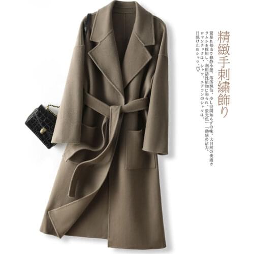 DONGMENGLONG Women's Coats With A Belt