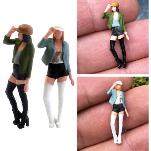 1:64 Scale Character Action Figure Doll Model for Miniature Layout Decoration