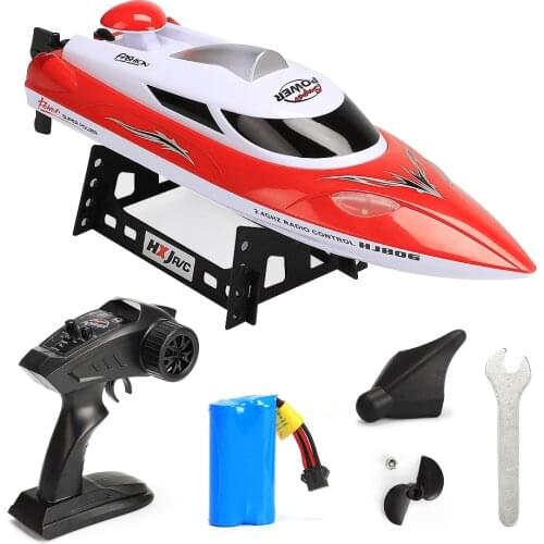 Ewellsold 2.4G High Speed RC racing Boat 35km/h 200m Control Distance RC toys Fast Ship With Water Cooling System