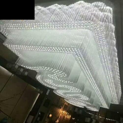 Engineering Lighting Customized Clouds Crystal Lighting Living Room Ceiling Lights Sales Department Hotel Lobby Lighting led