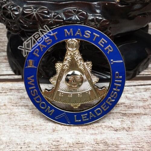 Masonic Auto Car Badge Emblems mason freemason BCM34 PAST MASTER WISDOM LEADERSHIP 3'' technique personality decoraction
