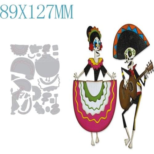 Halloween Skeleton Metal Cutting Dies DIY Scrapbooking Photo Album Paper Card Decoration Craft Embossing Template New Arrival