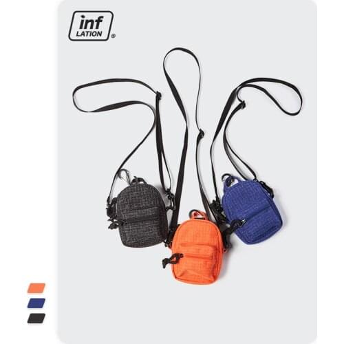 INFLATION Streetwear Mini Crossbody Bags Men Women Harajuku Cute Waist Bag 2021 Fashion Fanny Pack Female Belt Bum Bag 463AI2021