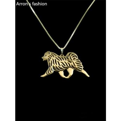 Trendy personalized Samoyed jewelry pendant necklace