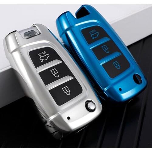 Fashion Style Tpu Car Remote Key Case Cover Shield For Hyundai Elantra Solaris 2017 Santa Fe Verna Tucson i35 i40 Accessories