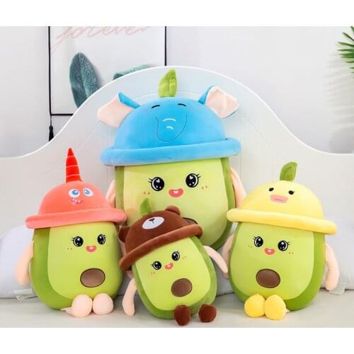 Soft Cute Kawaii Plush Avocado Toys Kids Baby Dolls Birthday Gifts