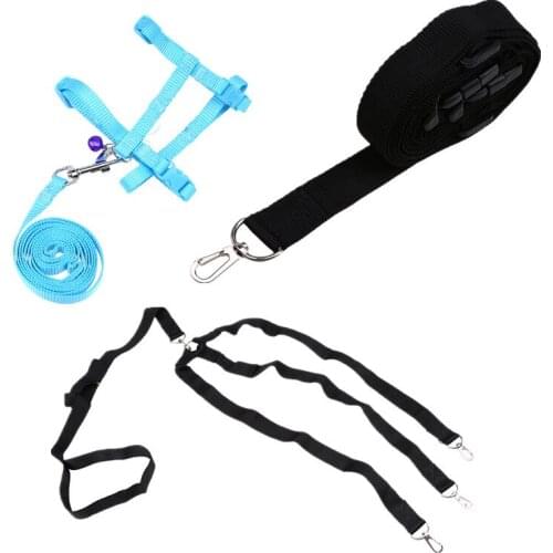 Pet Dog Leash 1/3heads Nylon Dog Leash Harness Lead Small Medium Animals Walking Running Leashes Training Rope