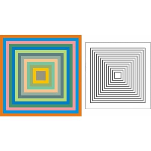 New Straight Squares Frame Craft Embossing Mold 2021 Metal Cutting Dies for DIY Decor Scrapbooking Album Card Making No Stamps