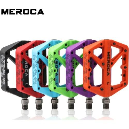 Mtb mountain bike nylon fiber pedal bearing wide non-slip bicycle pedal XC off-road bike road bike pedal bicycle accessories