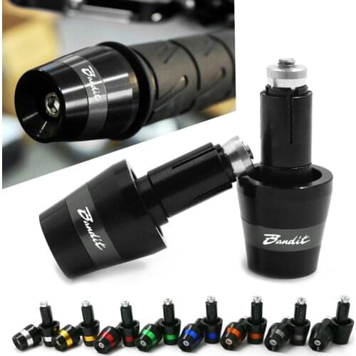Motorcycle Handlebar Grip Bar Ends Counterweight Cap Plug Slider For Suzuki GSF 250 400 1200 1250 BANDIT 600 600S 650 650S 650N