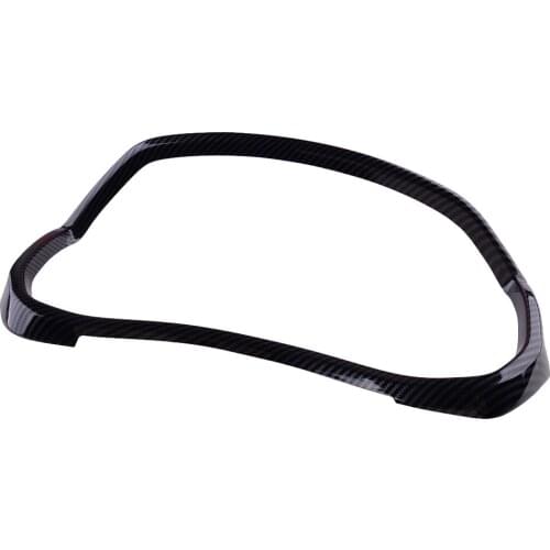 Car Interior Dashboard Meter Frame Cover Trim Decoration Fit For Dodge Ram 1500 2019 2020 Carbon Fiber Style